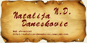 Natalija Danesković vizit kartica
